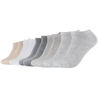 s.Oliver Sneakersocken 10er Pack Grau/Weiß 43-46