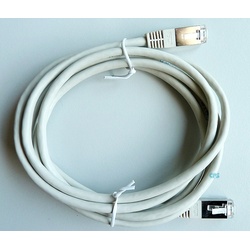 LAN-Kabel CAT5e 2m SF-UTP Patchkabel 2xRJ-45 grau NEU