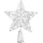 TK Gruppe Timo Klingler Baumspitze Stern Silber - Christbaumspitze Baumspitze Spitze Aufstecker für Tannenbaum Tannenbaumspitze Weihnachtsbaum Weihnachten