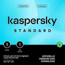 Kaspersky Standard 3 geräte - 1 jahr - Edition für Vereinigtes Königreich