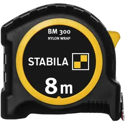 Stabila Taschenbandmaß BM 300 8 m 19574 Bandbreite 27 mm Maßband Messen