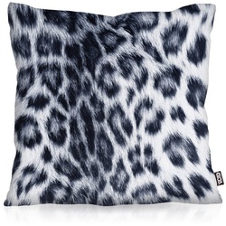 Kissenbezug, VOID, Deko-Kissen Schneeleopard Outdoor Indoor katze tier Leopard leo Fell bunt