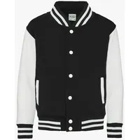 Just Hoods by AWDiS College-Jacke Schwarz/Weiß 140