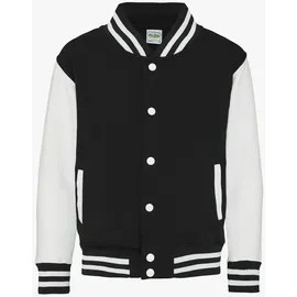 Just Hoods by AWDiS College-Jacke Schwarz/Weiß 140