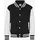 Just Hoods by AWDiS College-Jacke Schwarz/Weiß 140