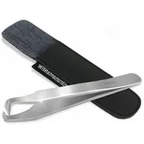 Zeckenpinzette Profi Zeckenentferner mit Etui Edelstahl Zeckenzangen 11 cm NEU