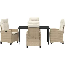 vidaXL Garten Essgruppe 5-tlg. Beige