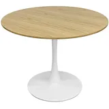 Oviala Runder Esstisch für 4 Personen, T100 cm, Holz