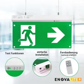 enovalite LED Fluchtwegleuchte 200102 grün