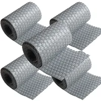 nyvi Sichtschutzstreifen 255 x 19 cm Hellgrau Polyrattan 5 St.