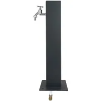 Doktorvolt Wassersäule Gartenpfosten mit Wasserhahn dekorative Wasserzapfstelle anthrazit Wasserzapfsäule
