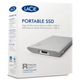 LaCie Portable SSD 500 GB USB-C silber STKS500400