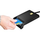 Bewinner USB-Smartcard-Leser, Touch-Chip-Kartenbetrieb CAC-Speicherkartenleser mit Mehrfachfunktion für ID CAC DNIE-ATM-IC-SIM-Bankkartenanschluss für