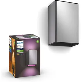 Philips Resonate Outdoor Wandleuchte silber