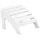 Beliani Fusshocker Gartenhocker 50 x 34 x 43 cm weiß