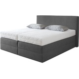 Westfalia Schlafkomfort Boxspringbett, wahlweise mit Kaltschaum-Topper und versch. Matratzenarten/Härtegraden, grau
