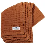 nordic coast company Musselindecke, Braun, Textil, 80x80 cm] Schlafen, Babybett-Ausstattung, Babydecken & Babykissen, Babydecken