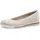 Jana Damen Ballerinas Runde Spitze Vegan, Weiß (White), 38 EU