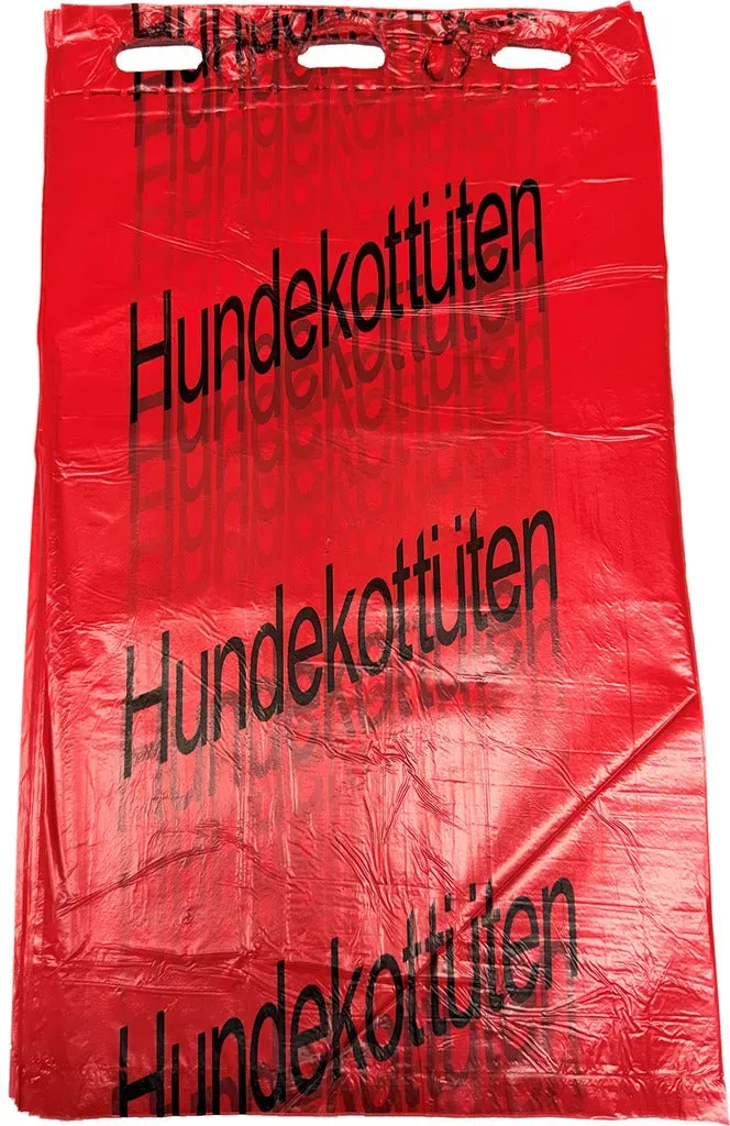 HDPE Hundekotbeutel - rot
