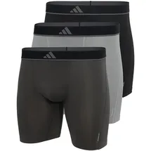 adidas Active Micro Flex Eco Boxershorts Schwarz/Grau L 3er Pack