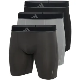 adidas Active Micro Flex Eco Boxershorts Schwarz/Grau L 3er Pack