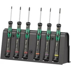 Wera 2050/6 Elektronik-Schraubendrehersatz + Rack, 6-teilig - 05030181001