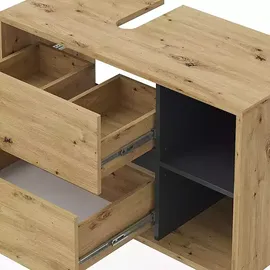 Vicco Waschbeckenunterschrank Viola Eiche Badschrank hängend