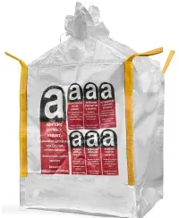 ProSafe® Big Bag, 135 x 135 x 130 cm, beschichtet, mit Warndruck BBA135 , 1 Stück
