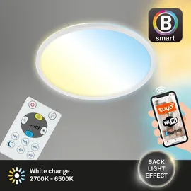 Brilo Briloner LED-Deckenleuchte Slim S 1-flg. quadratisch weiß