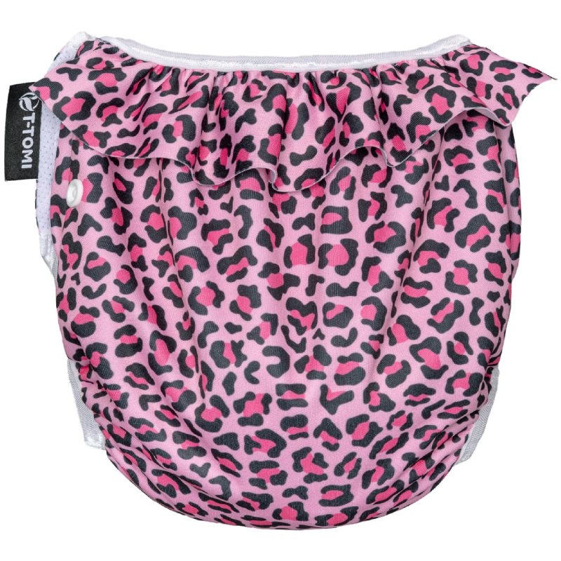 T-TOMI Diaper Swimwear Pink Gepard waschbare Schwimmwindel 5 - 15 kg 1 St.