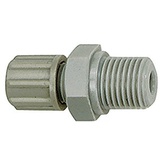 Riegler Gerade Einschraubverschraubung, G 1/4 a., für Schlauch 6/8 mm, PA