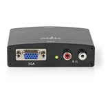 Nedis HDMI TM Converter VGA / 2X Cinch Buchse - HDMITM Ausgang - 1-Weg - 1080p - 1.65 Gbps - Aluminium - Anthrazit
