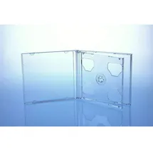 Xlayer 100 CD/DVD Hüllen / 2er 2fach Jewelcase für 2 Disc / glasklar transparent