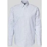 Boss Slim Fit Freizeithemd gestreift Weiß M