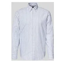 Boss Slim Fit Freizeithemd gestreift Weiß M