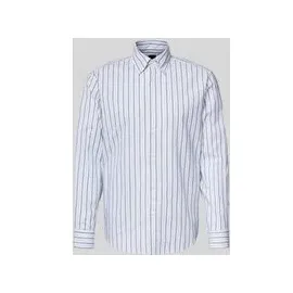 Boss Slim Fit Freizeithemd gestreift Weiß M