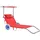furnicato Sonnenliege 63 x 55 x 146 cm Rot