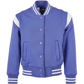 URBAN CLASSICS Inset College Jacke Purple Day / White 110-116 cm