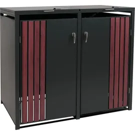 MCW Mülltonnenverkleidung O67 132 x 122 x 84 cm anthrazit
