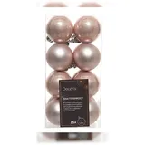 Christmas Decorations Weihnachtskugeln 4cm x 16 Stück Christbaumkugeln bruchsicher rosa