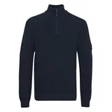 Indicode Troyer IDRevillan", Herren, Gr. L, blau (navy), Obermaterial: 46% Baumwolle CO recyc.. 34% Baumwolle CO. 20% Polyester PES., Pullover Troyer