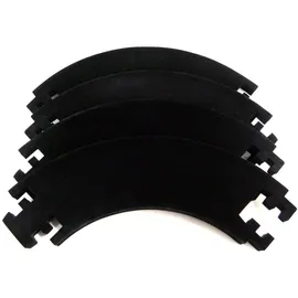 KARELLA Dart-Surround Eva, 8076.06, 4-teiliger Wandschutz, schwarz, Ø 71cm