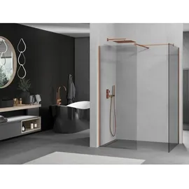 Mexen Kioto Walk-In-Dusche 155 x 200 cm Roségold transparent 800-155-202-60-00-080