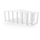 HEVVA 25 cm hohe Möbelfüße 20/25/30/35/40/45/50 cm | Graz | Möbelbeine, Schrankfüße, Sockelfuß für Schrank, Couch, Sofa, Bett oder Sideboard | (1x Bein - Weiß, 35 cm)