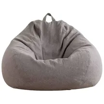 ad.con Indoor Sitzsack mit EPS-Perlen Füllung, Puff, Relax-Sessel, Sitzkissen, Bodenkissen, Bean Bag 250L Dunkelgrau