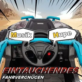 aiyaplay Kinder Elektroauto UTV blau (1-tlg)