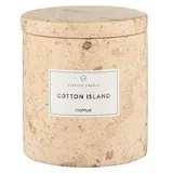BLOMUS Frabli Cotton Island Duftkerze 9 cm travertine