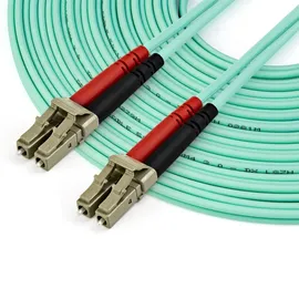 Startech LC/LC LWL-Kabel 50/125 OM4 LC to LC Multimode Duplex Fiber Optic Patch Cable - - 10 m LC/UPC auf LC/UPC Glasfaserkabel, 50/125μm LOMMF/VCSEL Zipcord LWL, 100G Netzwerke, Low Insertion Loss, LSZH LWL Patchkabel 10 m, Netzwerkkabel