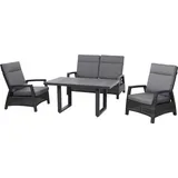 Siena Garden Taranto Loungeset grau/blau