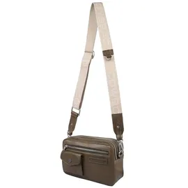 Cowboysbag Franklin Umhängetasche Leder Beige/Green